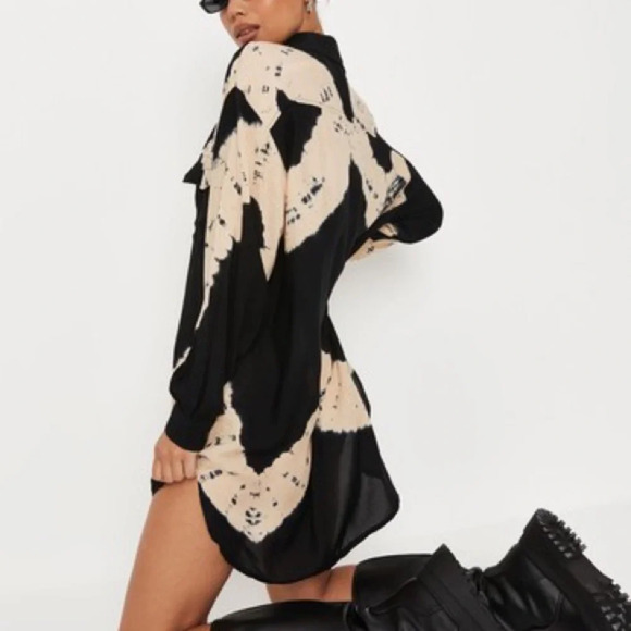 Missguided Oversized Tie Dye Shirt Dress size 6 - Picture 4 of 13